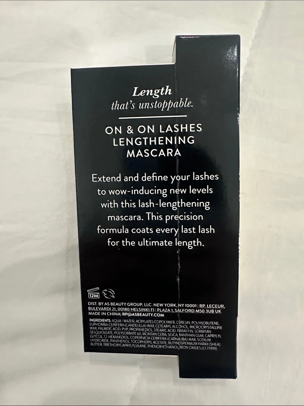 Laura Geller On & On Lashes Lengthening Mascara - Black and Gold Packaging